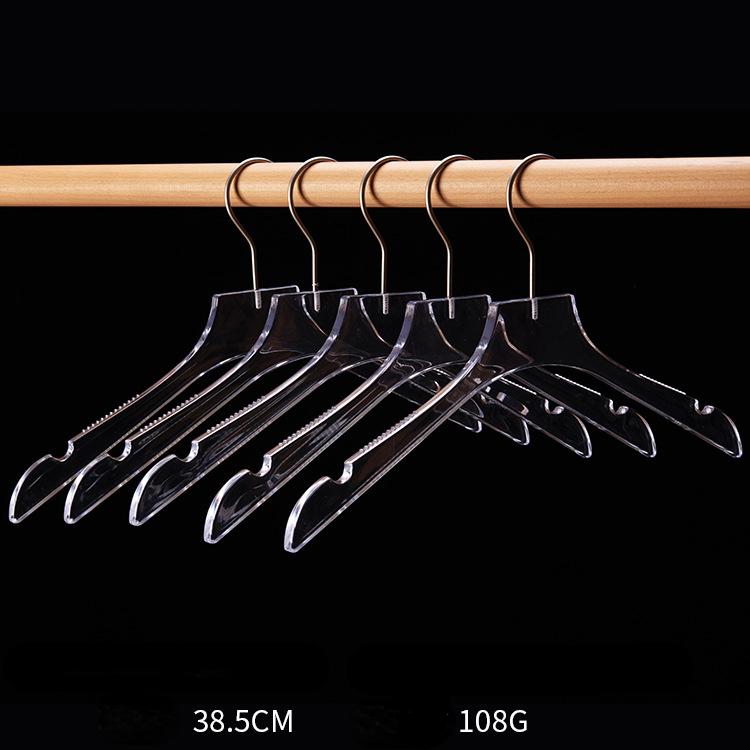 5pcs Clothes Hanger Man Women Kids Hanger Closet Clear Wardrobe Transparent Acrylic Pants Rack for Shop Store