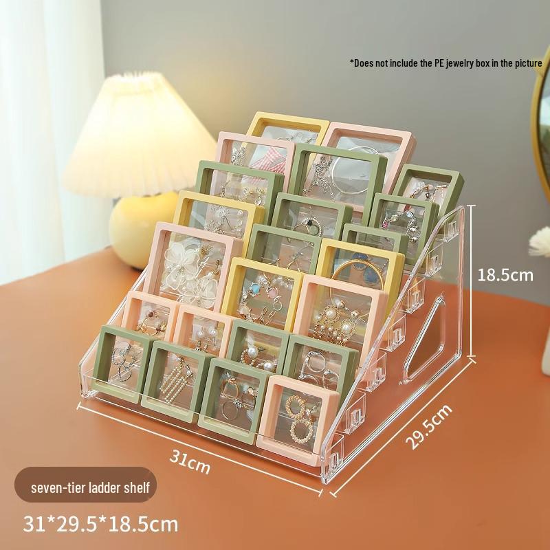 Acrylic Tiered Display Stand for Perfume, Trading Cards, Cosmetics, and Nail Polish