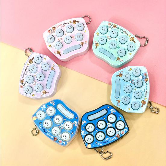 Game Console Mini Size Fall Resistant Plastic Game Machine Key Chain for Decoration