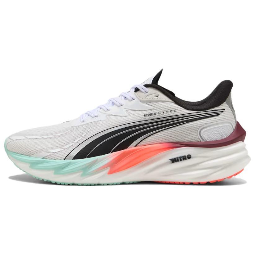 PUMA x Hyrox Velocity Nitro 4 White Mint Melt Glowing Red Men s 311911-01 EU 40.5