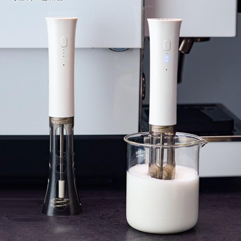 Milk Frother Machine Wireless Electric Mixer, Hands - Free 2 - In - 1 Whisk, 3 - Speed Rechargeable For Baking/Coffee Frothing