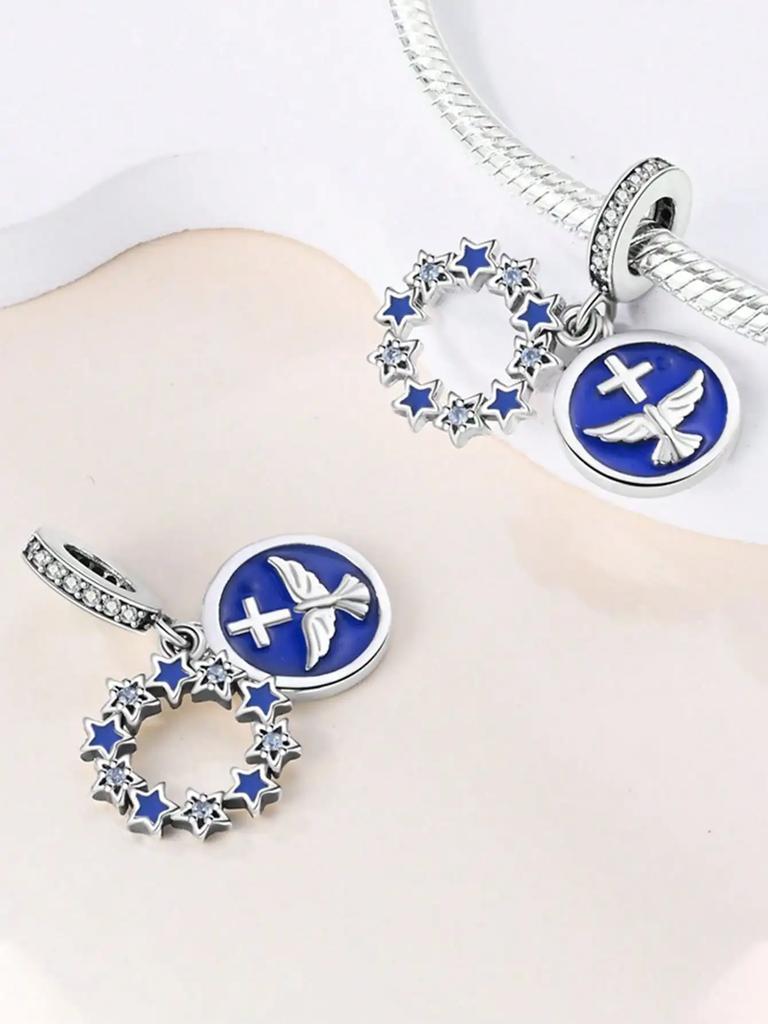 Charms Plata Stars And Moon Beads For Charmsoriginales Bracelet Beads Jewellery Making Women'S Gift