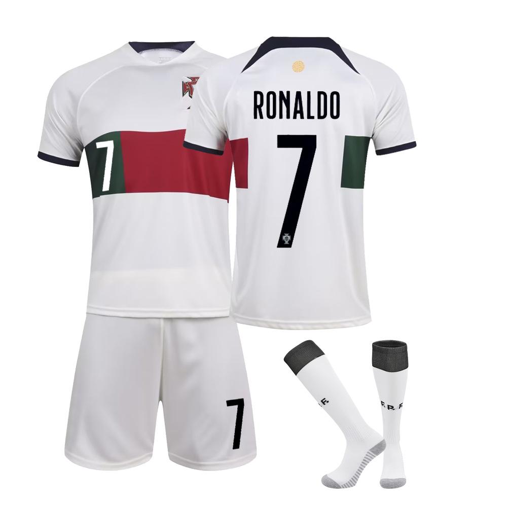 New World Cup No. Luo home jersey, football jersey, men's and children's adult training jersey set