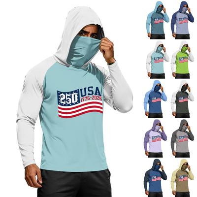 Camiseta de Manga Larga de Secado Rápido para Hombre de Verano Ropa Solar Pesca Fitness Deportes Hded Manga Larga Tp