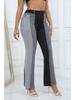 2026 Women's European American Flare Wide-Leg Jeans with Patchwork Elastic Fashion