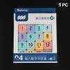 Magnetic Number Slide Puzzle 15 Cells Huarong Road Portable Smooth Sliding Blocks Logic Training Toy for Travel Use