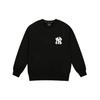 MLB Like Series Back Letter Logo College Style Round Neck Pullover Sweatshirt Unisex sweatshirt Black 31MT05941-50L