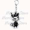 Cartoon Anime Series Helluva Blitzo Keychains Boss Keyring for Accessories Bag Pendant Key Chain Ring Jewelry Fans Friends Gifts