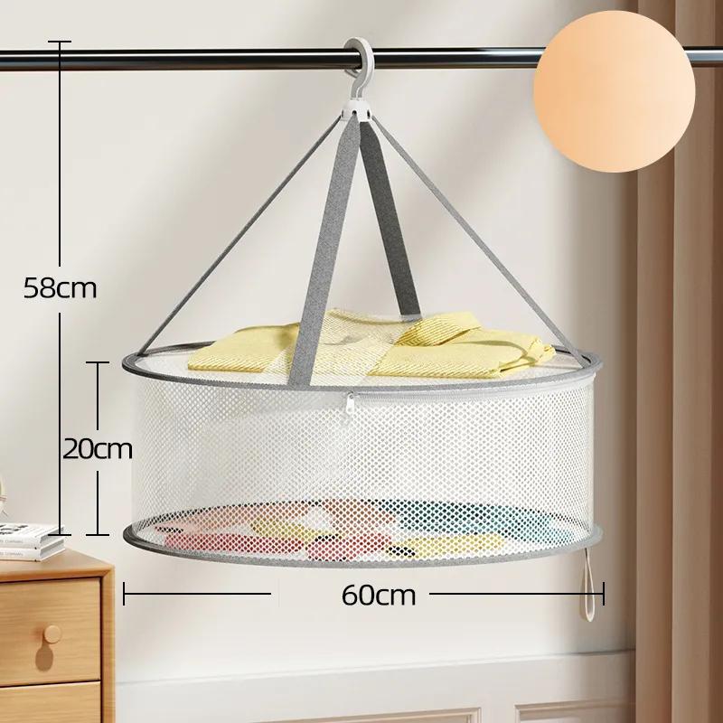 Single Layer Windproof Clothes Drying Basket Underwear Socks Drying Net Special Clothes Drying Net Bag for Woolen Sweaters