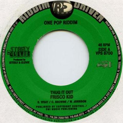 

7inch Record FRISCO KID / CAPTAIN BARKEY - Thug It Out / Skettel Corner VP8700 VP 2002 US Reggae, Ska & Dub