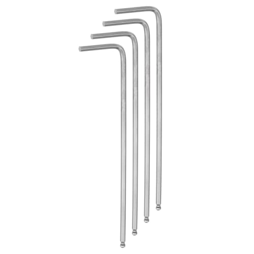 uxcell 2mm Ball Hex Wrench, L-Shaped Hex Key Wrench Set, Long, Precision 4-Piece Set, Easy to Apply Force, For Tightening, DIY Tools, Total Length 80m