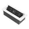 Floor Electrical Outlet Pop Up Desktop Socket 3 Hole Double USB Power Supply Accessories 250V 13A