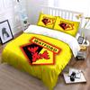 Watford FC Logo Bettwäscheset Bettwäsche Bettbezugset Bettbezug Kissenbezüge (1 * Bettbezug 2 * Kissenbezüge, ohne Bettdecke)