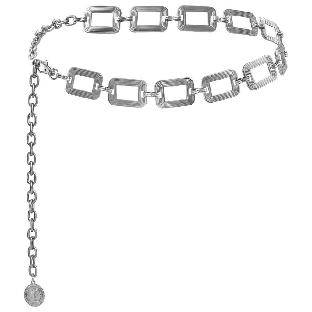 Sunflower Metal Waist Chain for Women - Adjustable European & American Style Waist Belt Ornament