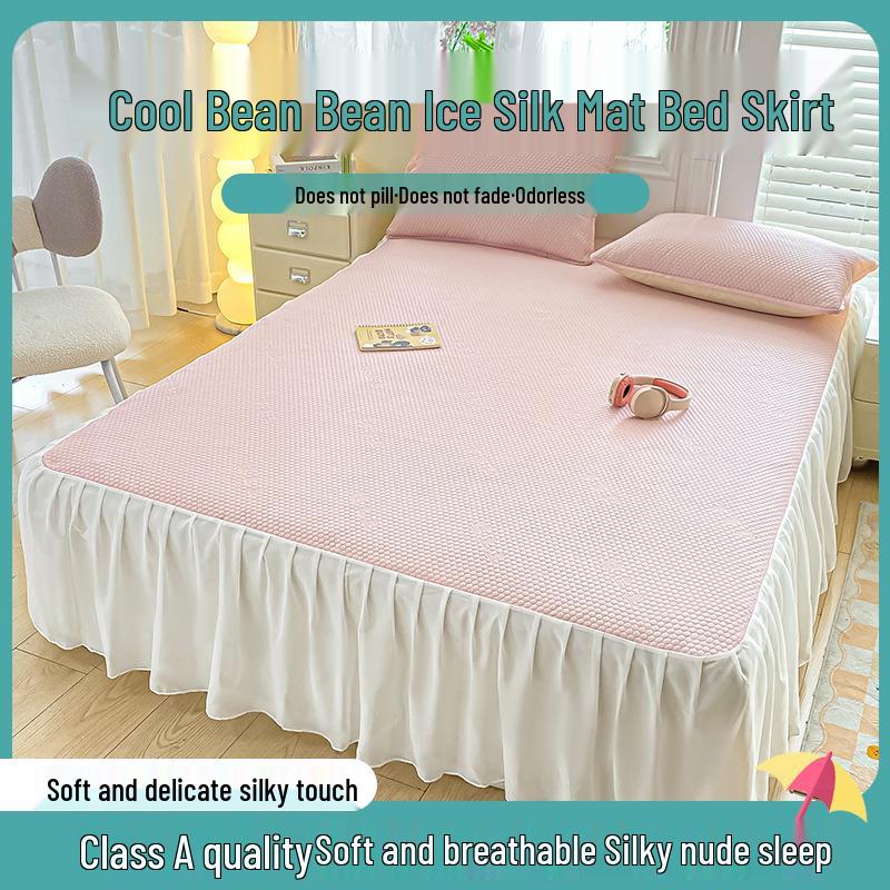 2026 Machine Washable Cooling Mat Set: Instant 3° Drop, Bed Skirt Style, Baby Safe, Black Technology