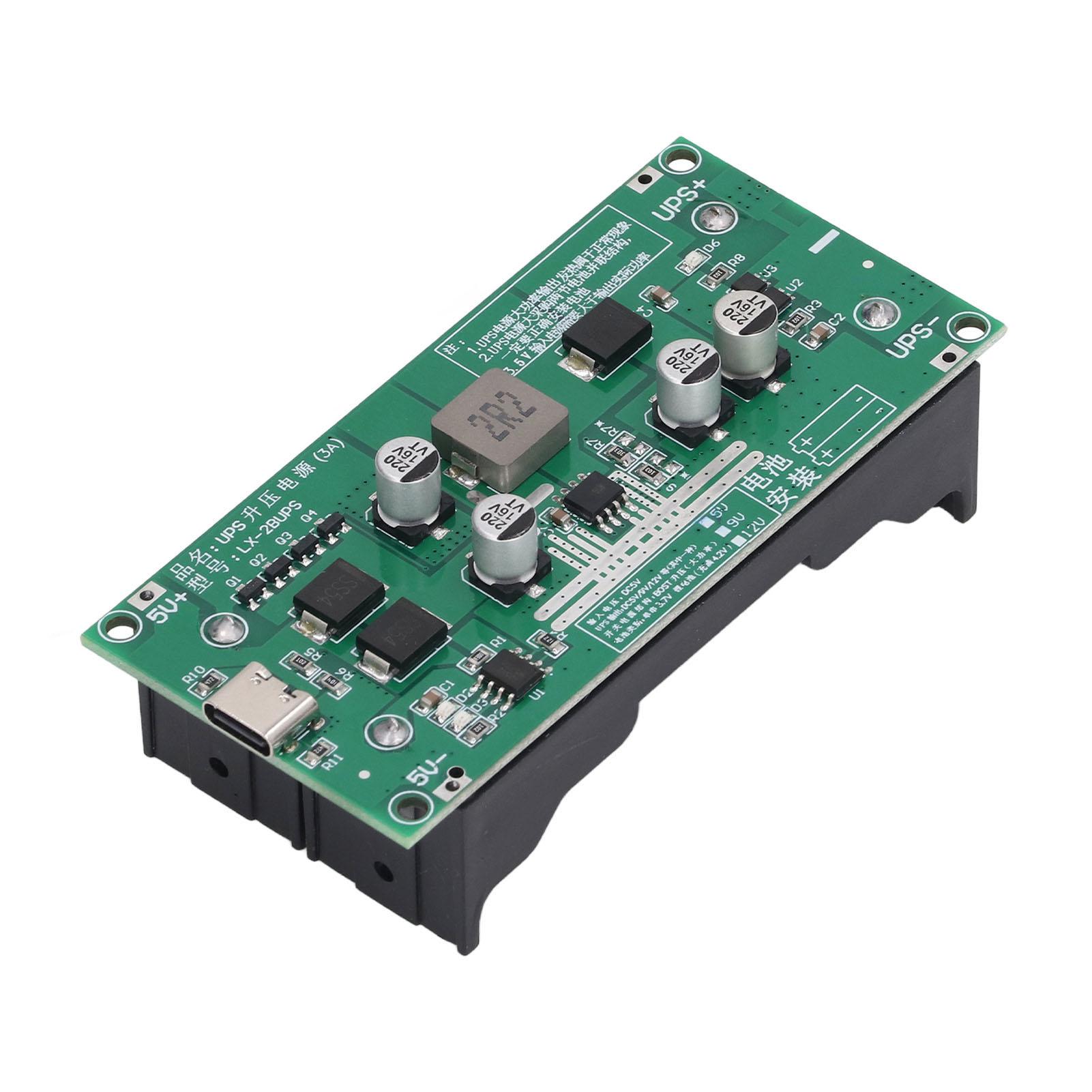 

15W 3A High Power UPS Battery Boost Charging Module 18650 Lithium Battery Step Up Charger Board 12V