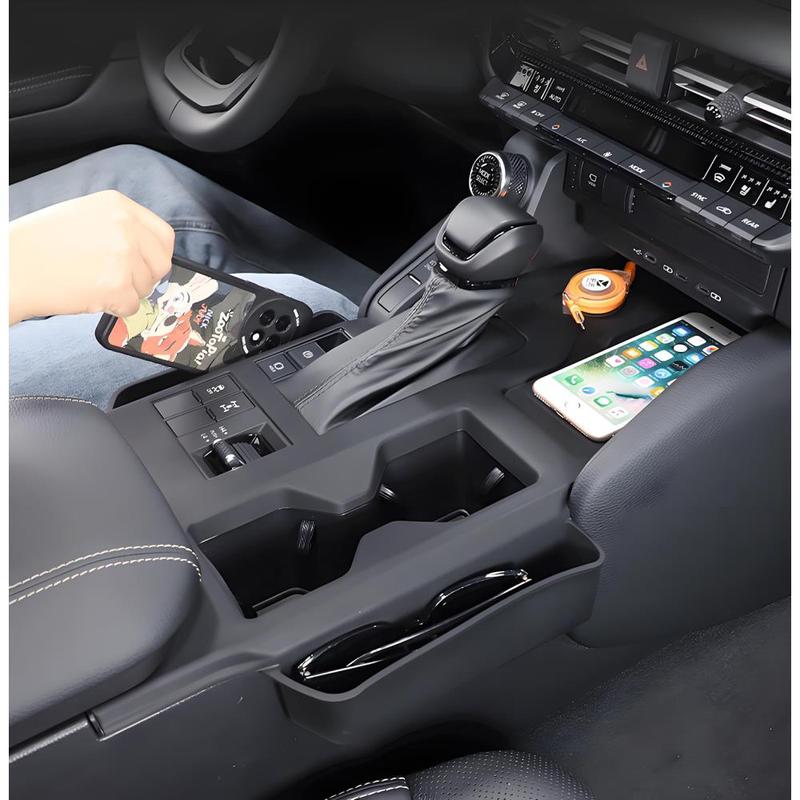 Car Interior Silicone Gear Stick Panel Cover With Storage Box For Toyota Prado J250 LC250 2024-2025 LHD RHD