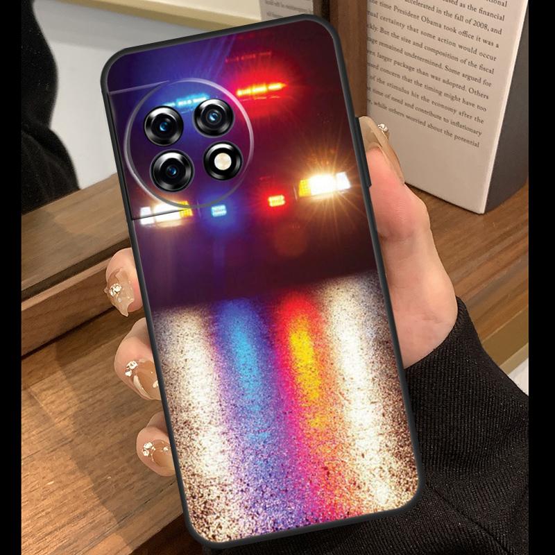 Police Cars Light At Night Case For OnePlus Nord 5 CE 2 3 4 Lite N20 N30 OnePlus 15 R 13R 12R 10T 13T 10 11 12 13 Cover