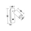 Oprawa Pipe Ring Kinkiet Czarny 1Xgu10 + Led 6W