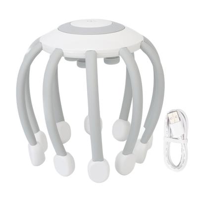 Bluetooth Electric Scalp Massager 5 Modes Reduce Pressure Adjustable Head Scalp Massager White