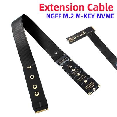 Câble d'extension SSD M.2 NVMe Support PCle4.0 M.2 SSD PCI-Express 4.0 X4 M Key Extendeur pour M.2 2230 2242 2260 2280 SSD