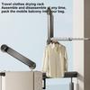 Folding Clothes Drying Rack Towel Hooks Punch-Free Coat Rack Hat Wall Hanger Adhesive Wall Hooks Storage Hanging