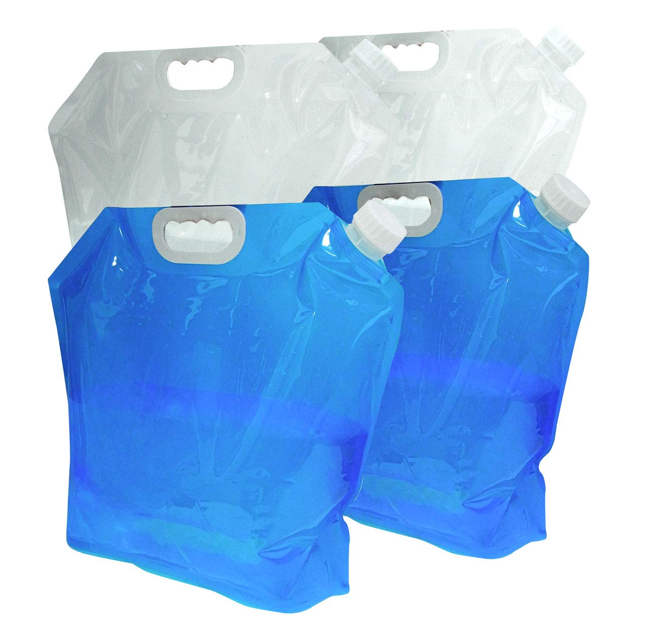 Happiest Foldable Water Bag, Large Capacity 10L, Emergency Water Storage Bag, Disaster Preparedness, Outdoor Use, 2-Color Set (10L: 2-Color Set)