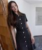 Julie And Kara 26Hs Love By You Maya Summer Tweed Dress Black Wedding Guest Look Ceremony Look