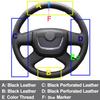 For Skoda Octavia Superb 2012 Fabia Hand Sewing Car Steering Wheel Cover Durable