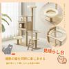 Yinanroa Cat Tower Spaceship Cat Tower Claw Sharpener Stylish Large Cat Kitten Toy for Lack of Exercise Cat House Observation Hemp Cat Toy Ball Load