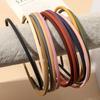 Colorful Matte Plastic Headband Korean Style Anti Slip Teeth Hair Clasp for Women Face Wash Press Hair Comfortable