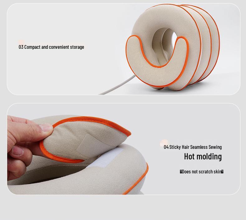 Inflatable Neck Brace Cervical Traction Device - Home Use Correction and Support Collar