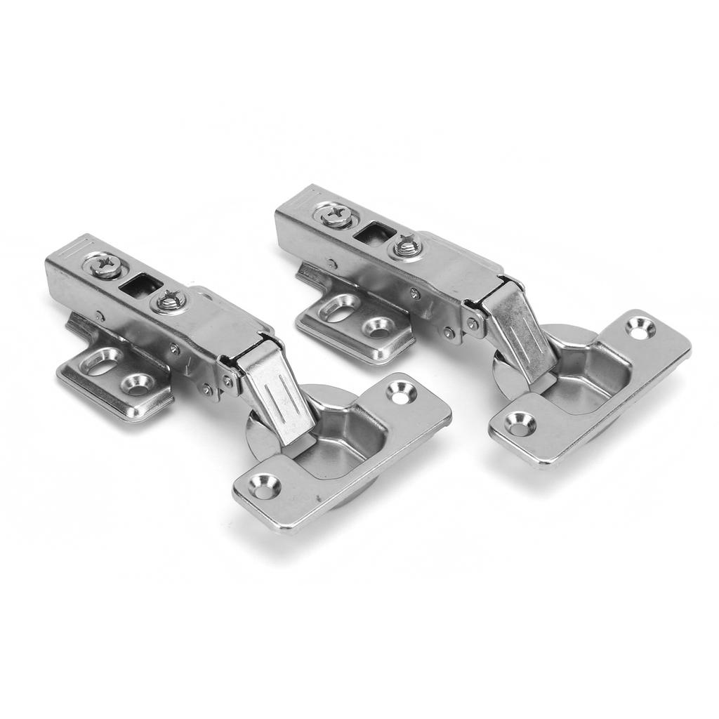 Pair Trailer Cabinet Hinge Spring Buffer Adjustable Cold Rolled Steel for Wardrobe Kitchen