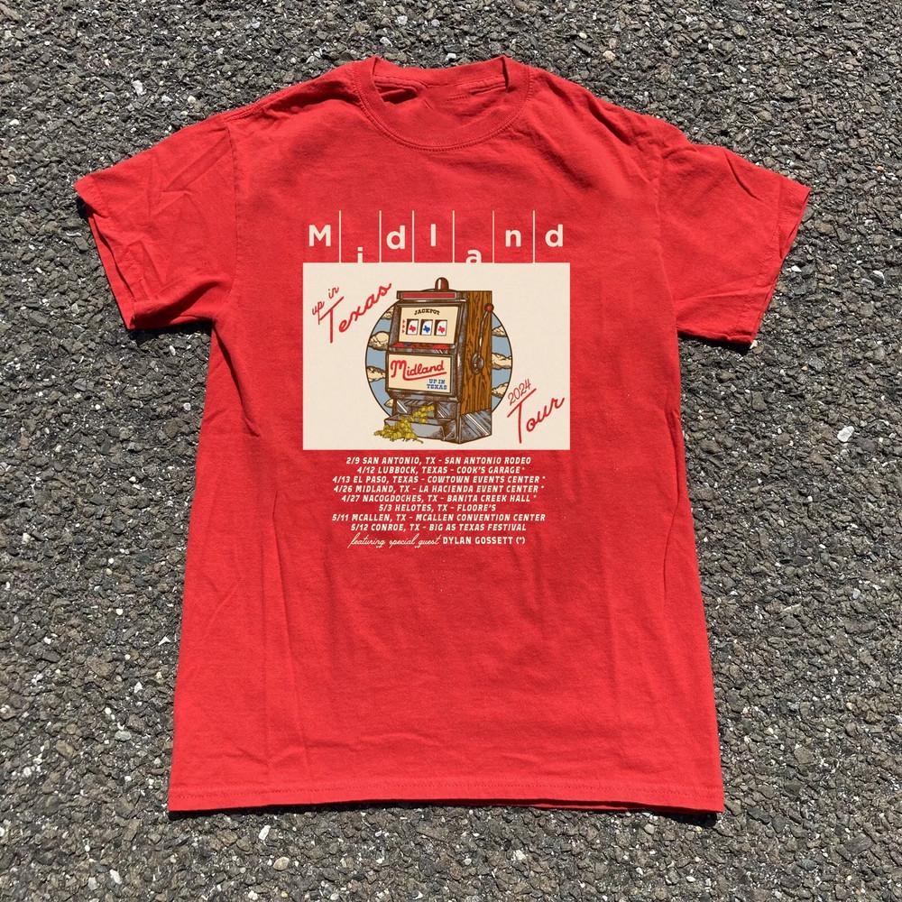 MIDLAND Band Tour Poster 2024 Gift For Fans S-5XL T-shirt Unisex T-Shirt S