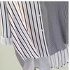 Spring Single-pocket Color Matching Vertical Striped Shirt Women's Loose Casual Shirt Top Trend