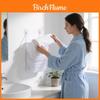 Modern Minimalist Mesh Wall Mount Laundry Basket With Washable Nylon Material For Bathroom Storage