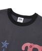 FREEMARIO Smudge Ringer T-Shirt [Charcoal]
