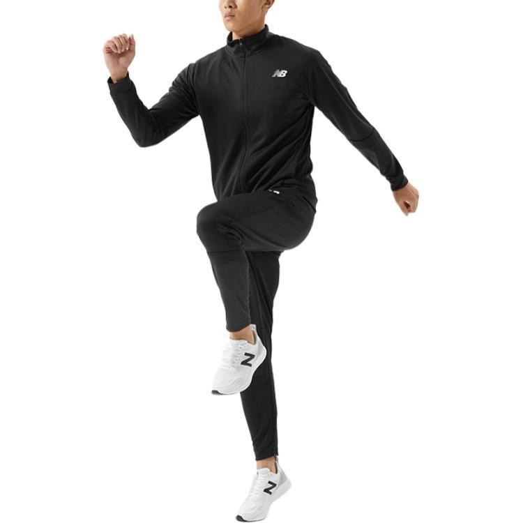 New Balance Jackets Men's Black Stand Collar Moderate Other AMJ21090-BK