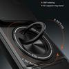 For Honor 400 Pro 5G (Global) Magnetic Case Ring Holder Foldable Kickstand TPU PC Phone Cover with Camera Lens Slider