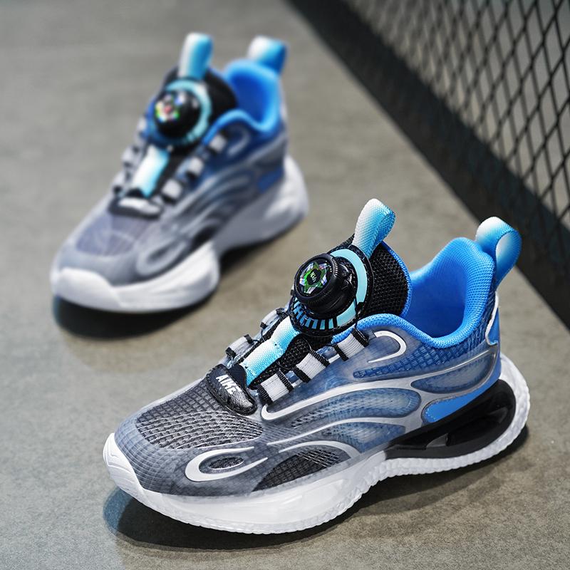 Children's Shoes Casual Shoes Parent-Child Shoes Trend Shoes Children's Trend All-Match Casual Fashion Rotating Button Shoes Basketball Shoes