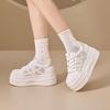 Inner Height Increase Women's 2026 Summer New Thick-soled Mesh Breathable Moving Shoes Casual Transportation Versatile Fashion Board Shoes