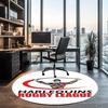 Harlequins Rugby Printed Round Rug Carpet Chair Rug Area Rug Entryway Doormats,for Office Chair Living Room Bedroom Kitchen Room.