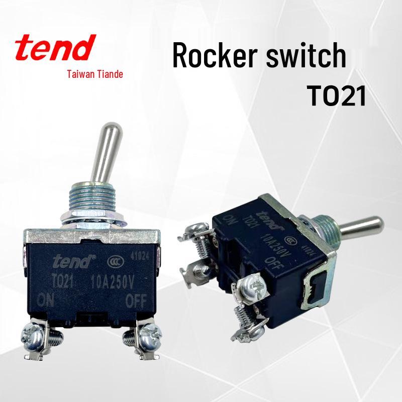 

TEND T021B 10A 250V Self-Locking Rocker Switch - Brand New