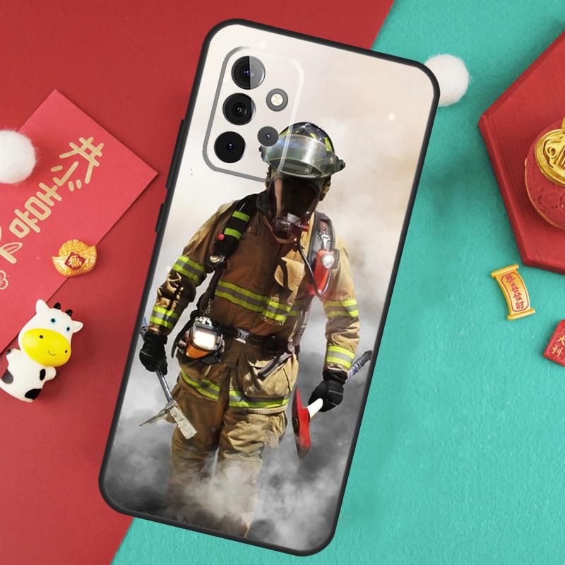 Firefighter Heroes Fireman Case For Samsung Galaxy A55 A35 A15 A54 A34 A14 A52 A32 A12 A13 A33 A53 A17 A16 A26 A36 A56