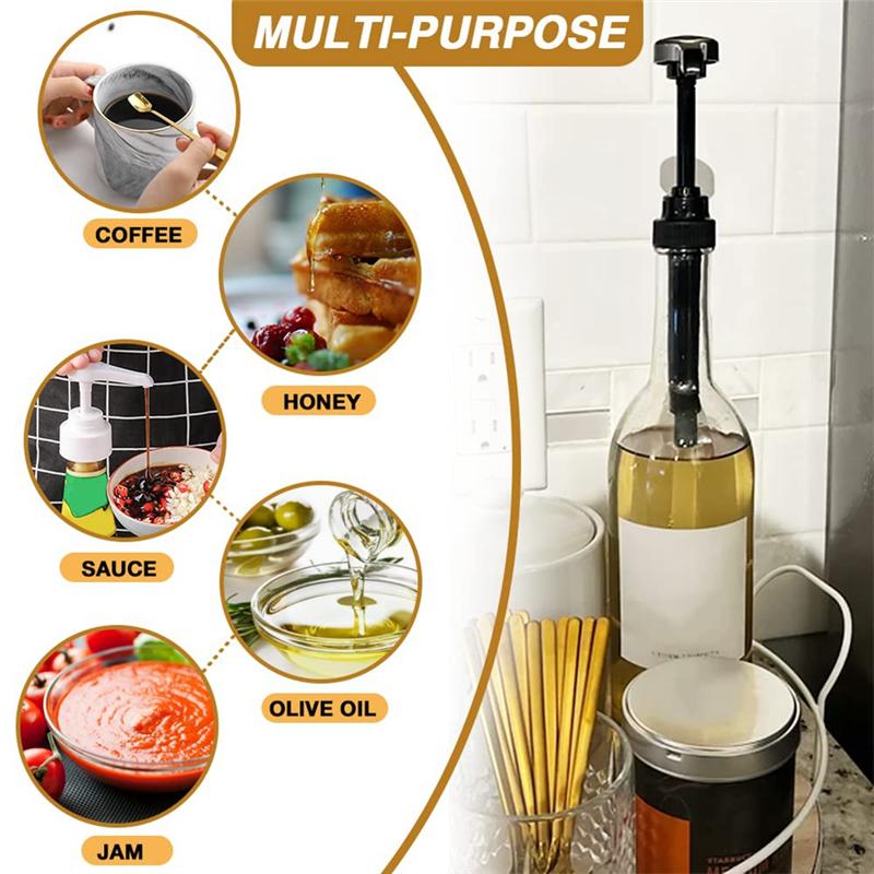 

2025+10PCS Coffee Milk Tea Dispenser Syrup Pump Liquid Dispenser for Syrup Dispenser Pump Kitchen Tools,White China Mainland