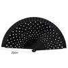 New Wood Flamenco Fan Dots Pattern Classical Folding Fan Decorative Handheld Hand Fan Wedding Decorations