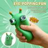 Green Worm Eye Popping Squeeze Toy Sensory Fidget Stress Relief Ornament