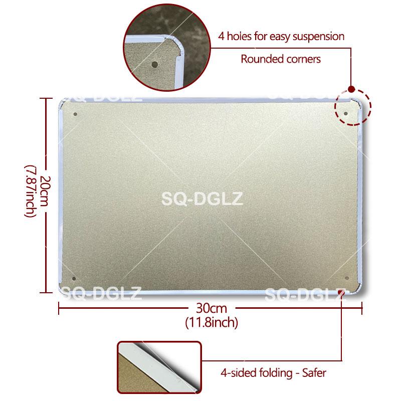 Game Rules Metal Sign Metal Poster Tin Sign Plaque Metal Vintage Wall Decor for Bar Pub Club Man Cave Metal Signs(20x30cm)