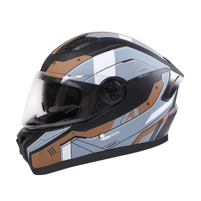 Full Face Motorcycle Helmet Men Women DOT Approved Universal Fit
