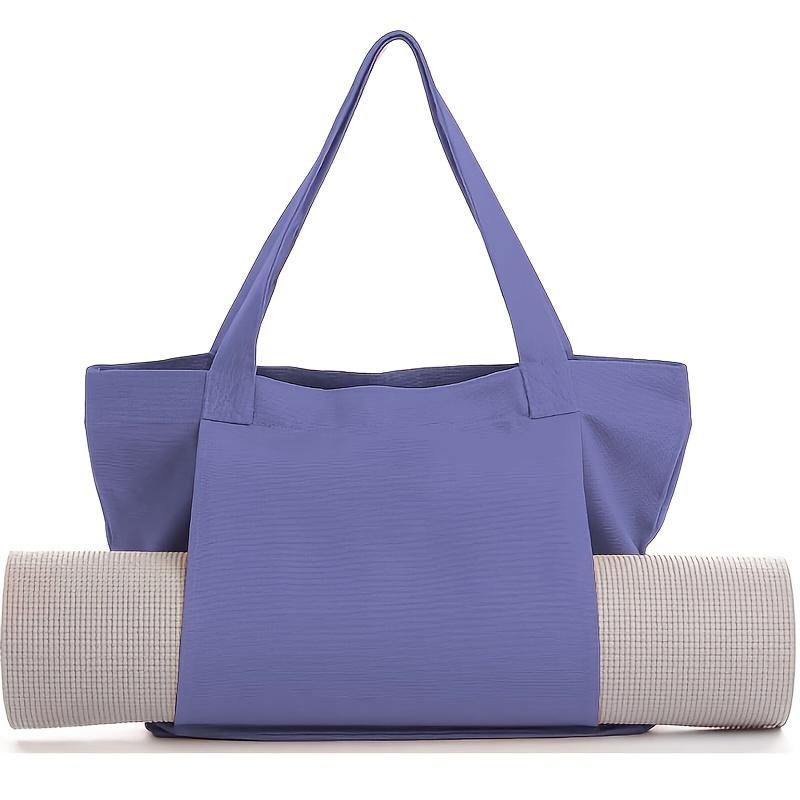 Multi‑Purpose Yoga Bag Yoga Mat Storage Tote Large Capacity Portable Canvas Storage Bag for Fitness Pilates Outdoor Exercise
